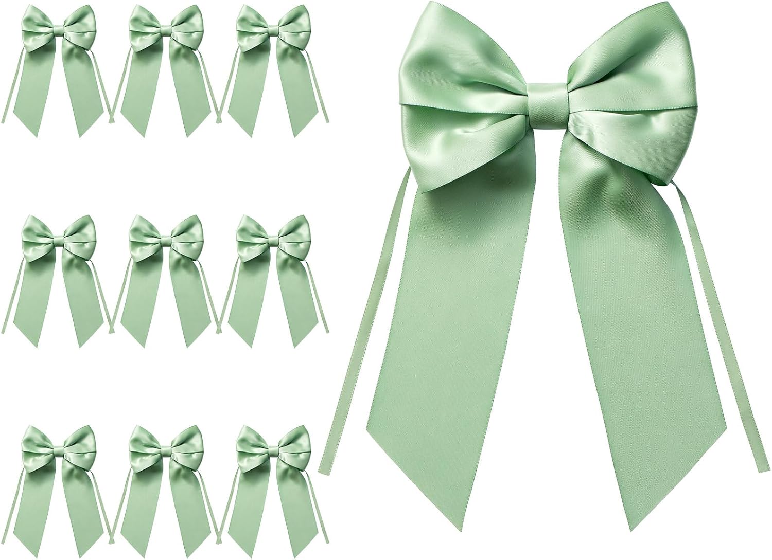 MORSUNBELA Schleifen Deko Hochzeit Geschenkschleifen Groß Weiß | Große Geschenkschleifen,elegante Deko für Hochzeit,Geburtstag,Weihnachten,Adventskranz,Weihnachtsbaum und Girlanden
