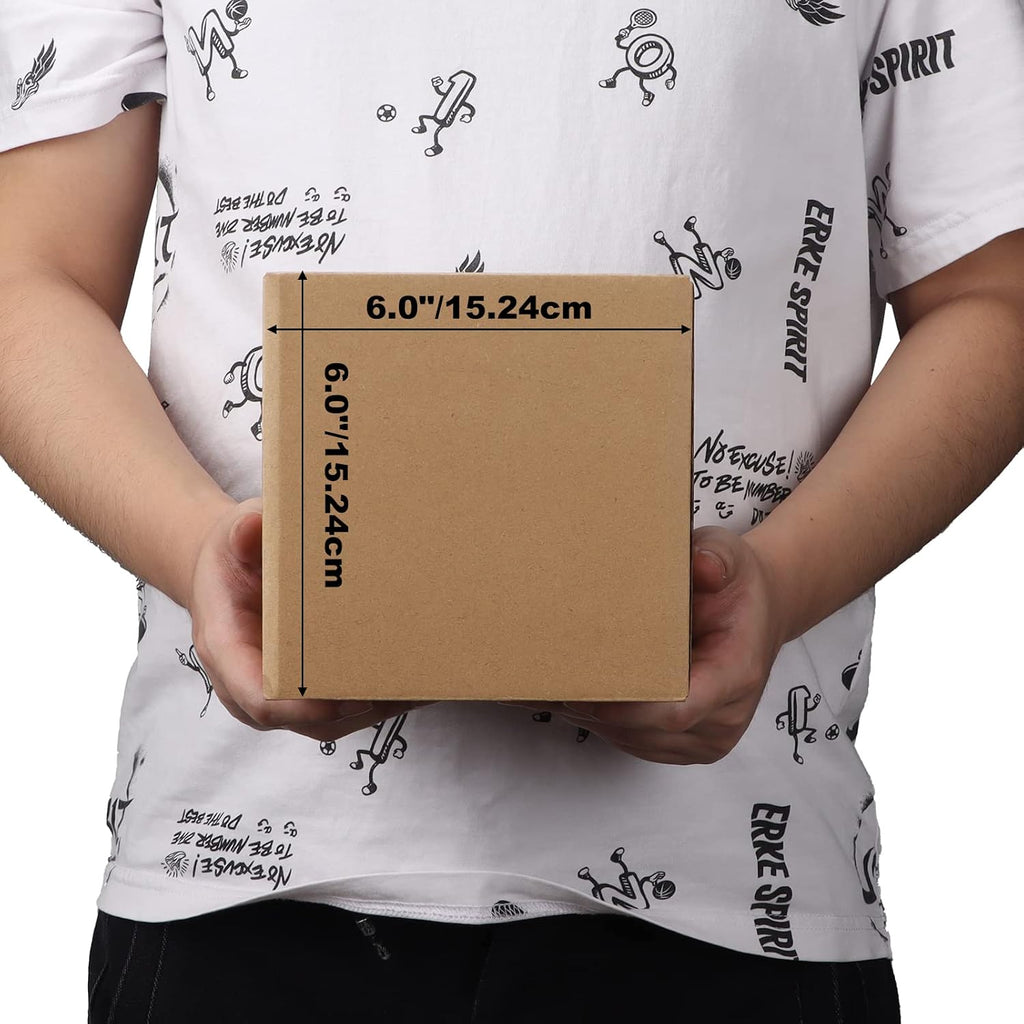 EYMPEU 40 Stück 25,4 x 15,3 x 15,3 cm Weiße Versandkarton, Kartons für kleine Gegenstände, Spielzeug, Schreibwaren und Weihnachtspäckchen