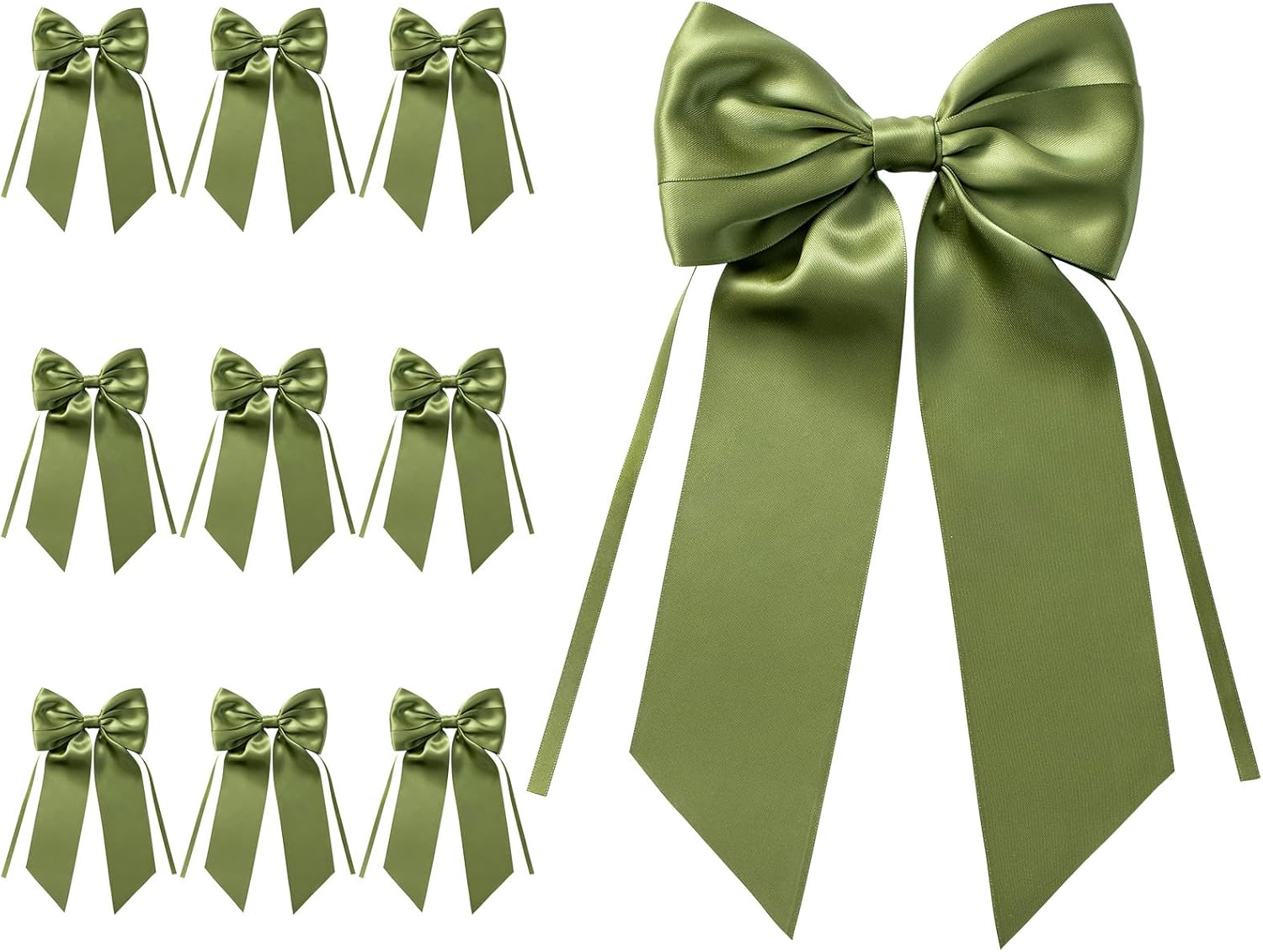 MORSUNBELA Schleifen Deko Hochzeit Geschenkschleifen Groß Weiß | Große Geschenkschleifen,elegante Deko für Hochzeit,Geburtstag,Weihnachten,Adventskranz,Weihnachtsbaum und Girlanden