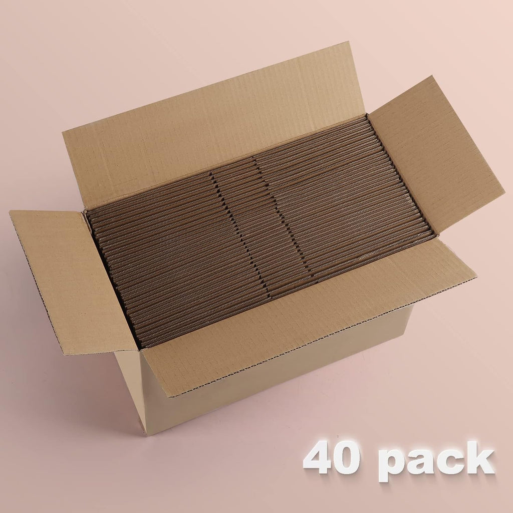 EYMPEU 40 Stück 25,4 x 15,3 x 15,3 cm Weiße Versandkarton, Kartons für kleine Gegenstände, Spielzeug, Schreibwaren und Weihnachtspäckchen