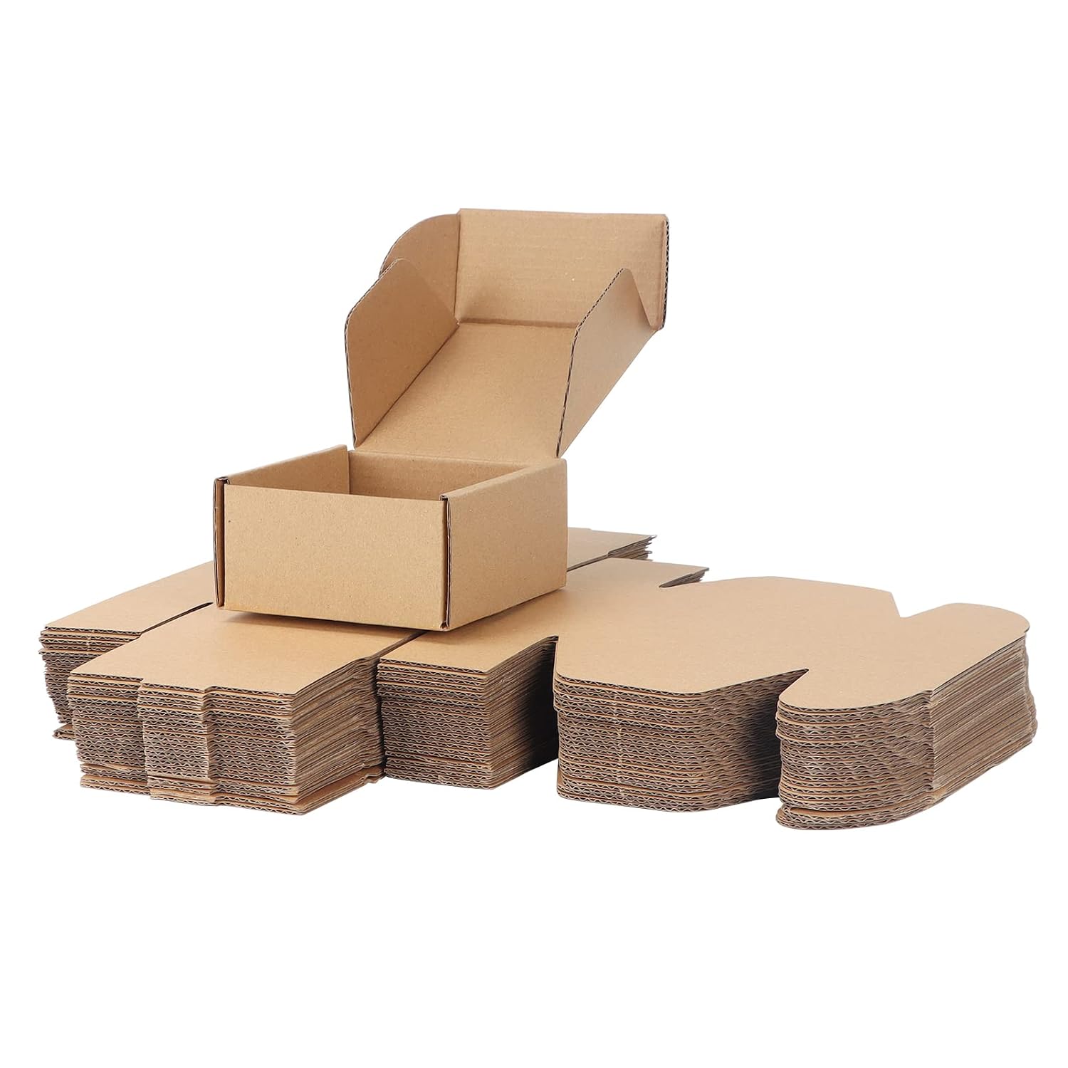 RLAVBL 25 Stück weiße Versandkartons mit den Maßen 22,9 x 15,3 x 10,2 cm für den Versand von Gegenständen, Spielzeug und Geschenken