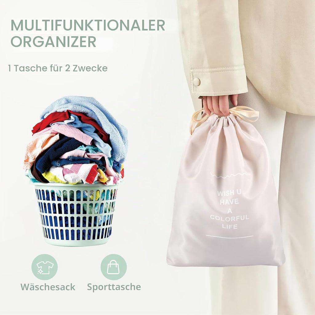 BillyBath 8-teiliges Koffer Organizer Set & Packwürfel | Platzsparende Packing Cubes für Kleidung. Perfekter Kofferorganizer mit Netzdesign, leichtes Reise Zubehör, Beige