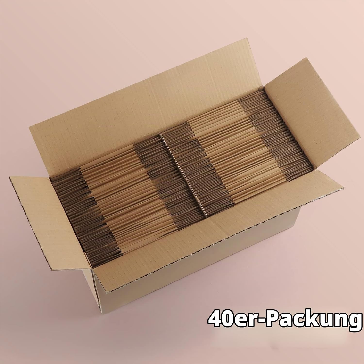 EYMPEU 40 Stück 25,4 x 15,3 x 15,3 cm Weiße Versandkarton, Kartons für kleine Gegenstände, Spielzeug, Schreibwaren und Weihnachtspäckchen
