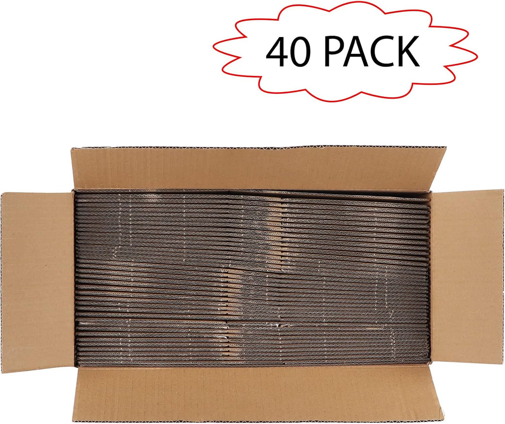 EYMPEU 40 Stück 25,4 x 15,3 x 15,3 cm Weiße Versandkarton, Kartons für kleine Gegenstände, Spielzeug, Schreibwaren und Weihnachtspäckchen