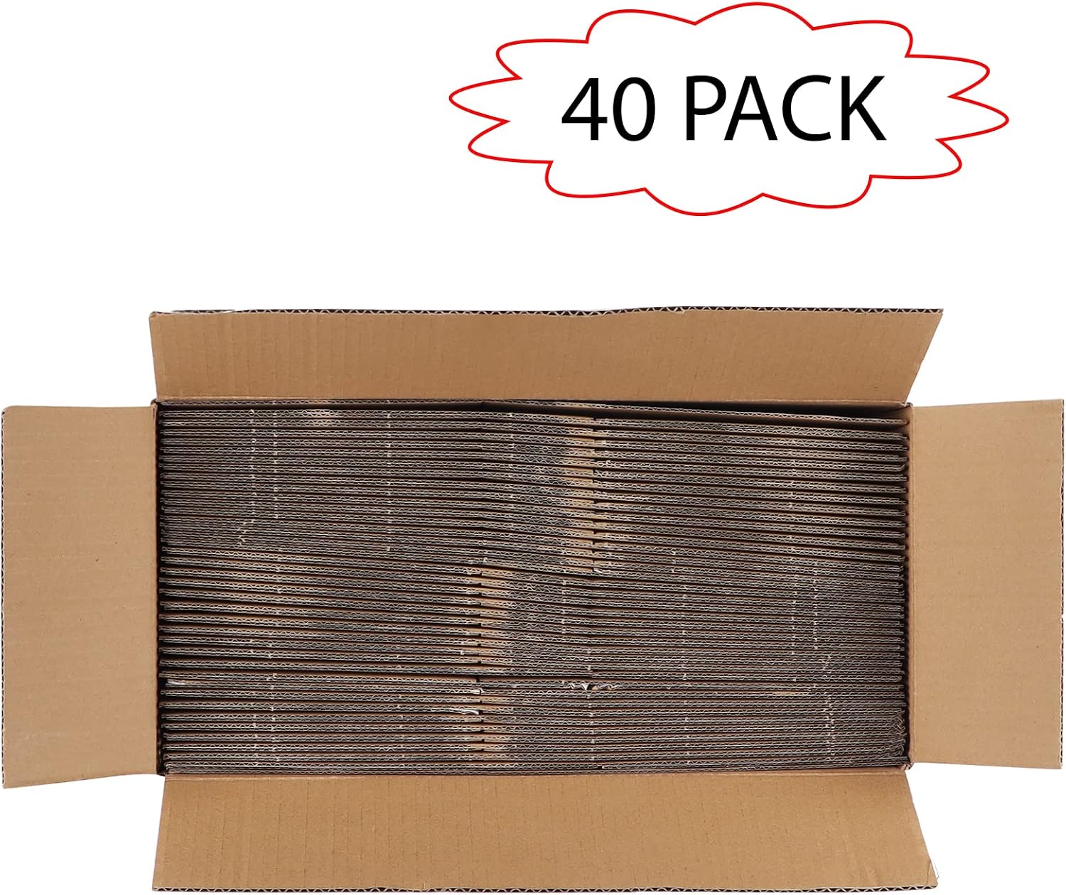 EYMPEU 40 Stück 25,4 x 15,3 x 15,3 cm Weiße Versandkarton, Kartons für kleine Gegenstände, Spielzeug, Schreibwaren und Weihnachtspäckchen