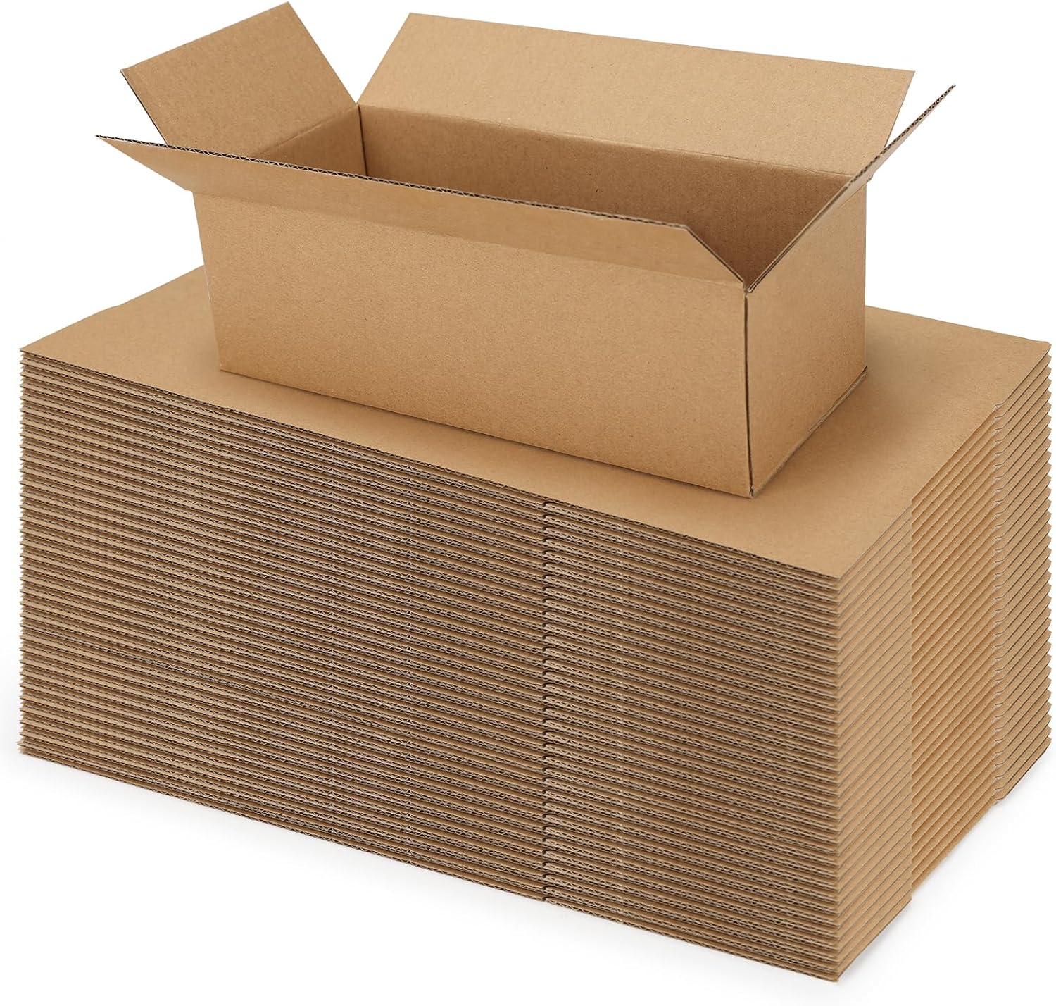 EYMPEU 40 Stück 25,4 x 15,3 x 15,3 cm Weiße Versandkarton, Kartons für kleine Gegenstände, Spielzeug, Schreibwaren und Weihnachtspäckchen