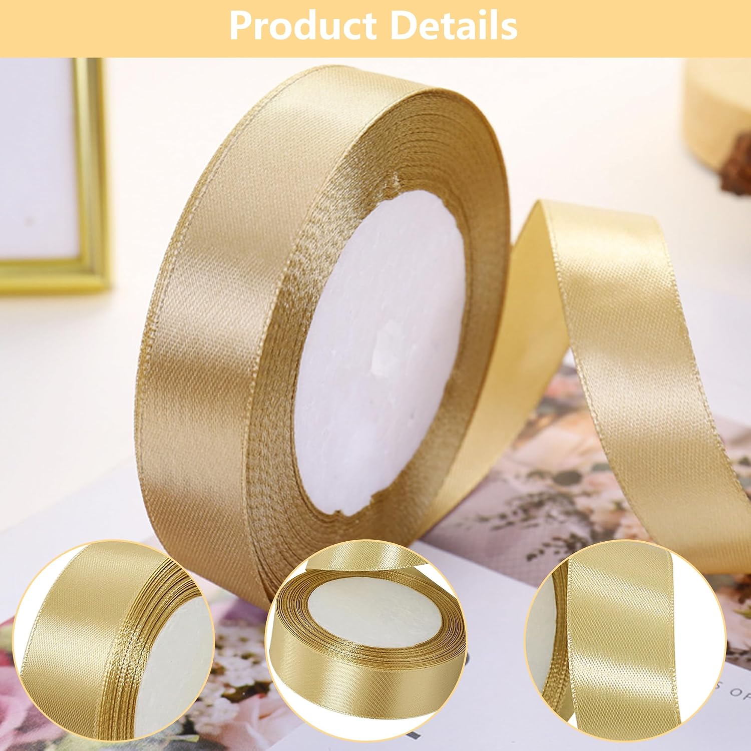 Geschenkband Satinband 22m, 20mm Breit Geschenkband, Schwarz Schleifenband für Hochzeit, Bastelarbeiten und Geschenkverpackung Hochzeitsdekoration (Schwarz)